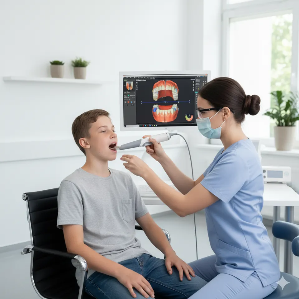 Escaneo intraoral 3D de un paciente en Studio3D